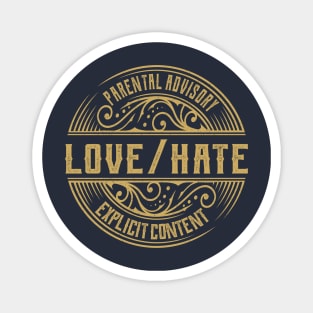 Love/Hate Vintage Ornament Magnet